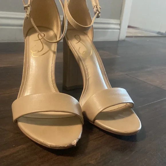 Nude heel 3” sandals Sam Edelman Yaro classic nude - Picture 4 of 8